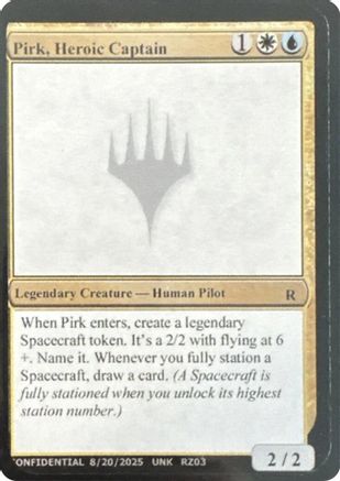 Pirk, Heroic Captain  (-) - [Un-Known Event Playtest Cards]
