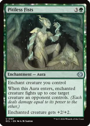 Pitiless Fists  [Foil]  (ECL-187) - [Lorwyn Eclipsed]