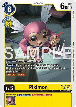 Piximon (BT24-039) - [Time Stranger]