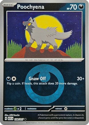 Poochyena (Energy Symbol Pattern) - (128) Reverse Holofoil [ME Ascended Heroes]