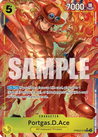 Portgas.D.Ace (Alternate Art) (PRB02-018) - [Premium Booster -The Best- Vol. 2] Foil
