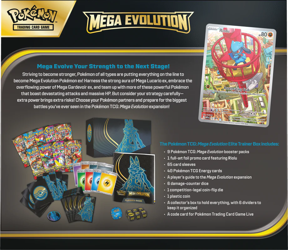 POKEMON ME01 MEGA EVOLUTION ELITE TRAINER - Mega Lucario - Image 2