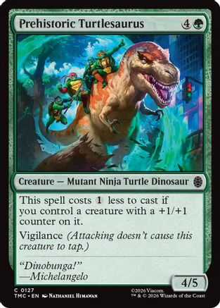 Prehistoric Turtlesaurus  (TMC-127) - [Commander: Teenage Mutant Ninja Turtles]