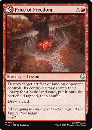 Price of Freedom  [Foil]  (TLA-149) - [Avatar: The Last Airbender]