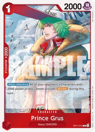 Prince Grus (OP11-013) - [A Fist of Divine Speed] Foil