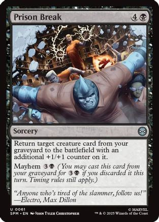 Prison Break  [Foil]  (SPM-061) - [Marvel's Spider-Man]