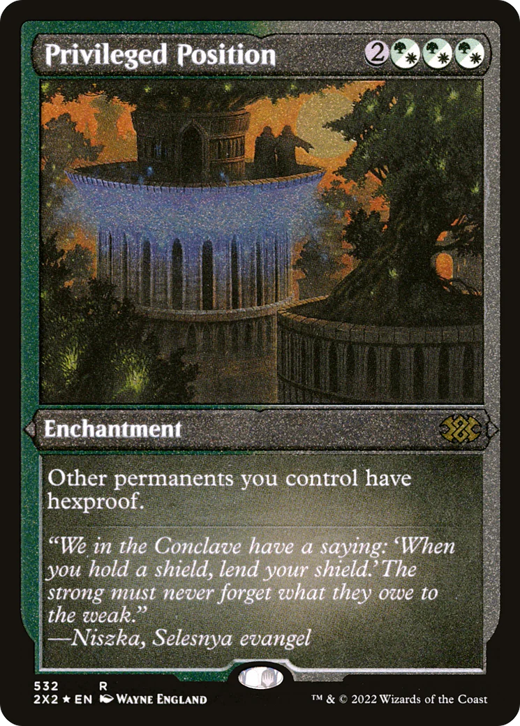 Privileged Position (Foil Etched)  [Foil]  (2X2-532) - [Double Masters 2022]
