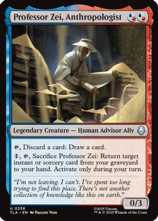 Professor Zei, Anthropologist  [Foil]  (TLA-238) - [Avatar: The Last Airbender]