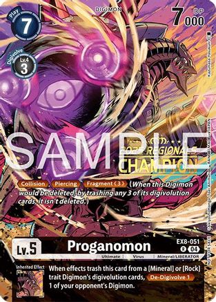 Proganomon (Regionals 25-26 Season 2 Champion) (EX8-051) - [Chain of Liberation] Foil