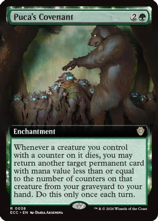 Puca's Covenant (Extended Art)  [Foil]  (ECC-038) - [Commander: Lorwyn Eclipsed]
