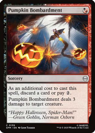 Pumpkin Bombardment  [Foil]  (SPM-139) - [Marvel's Spider-Man]
