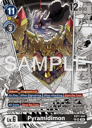 Pyramidimon (SP) (EX11-044) - [Dawn of Liberator] Foil