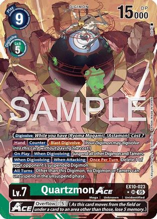 Quartzmon ACE (Alternate Art) (EX10-023) - [Sinister Order] Foil