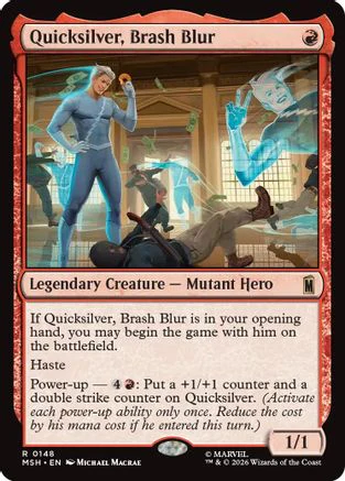 Quicksilver, Brash Blur  (MSH-148) - [Marvel Super Heroes]