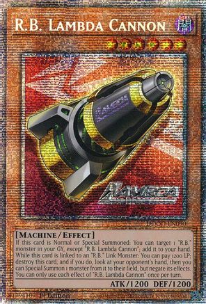 R.B. Lambda Cannon (Starlight Rare) [DOOD-EN090] - Doom of Dimensions 1st Edition - Starlight Rare