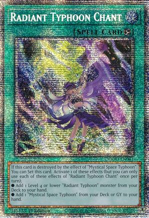 Radiant Typhoon Chant (Starlight Rare) [DOOD-EN061] - Doom of Dimensions 1st Edition - Starlight Rare