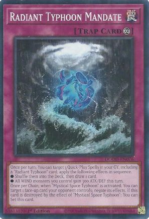Radiant Typhoon Mandate [DOOD-EN076] - Doom of Dimensions 1st Edition - Common / Short Print