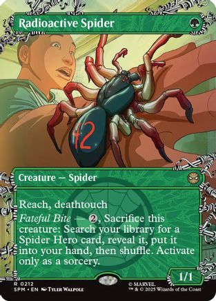 Radioactive Spider (Borderless)  [Foil]  (SPM-212) - [Marvel's Spider-Man]