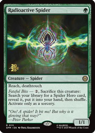 Radioactive Spider  [Foil]  (PRE-111) - [Prerelease Cards]