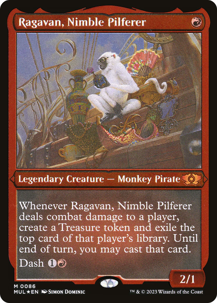 Ragavan, Nimble Pilferer (Foil Etched)  [Foil]  (MUL-086) - [Multiverse Legends]