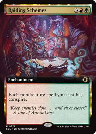 Raiding Schemes (Extended Art)  (ECL-377) - [Lorwyn Eclipsed]