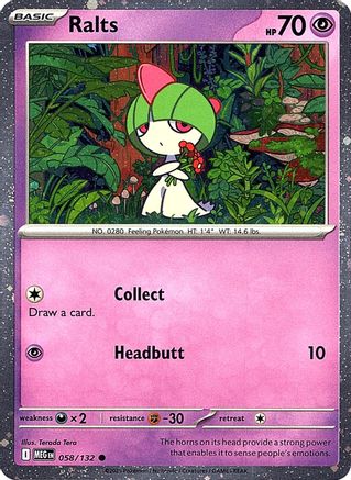 Ralts (Cosmos Holo) - (058) Holofoil [Miscellaneous Cards & Products]