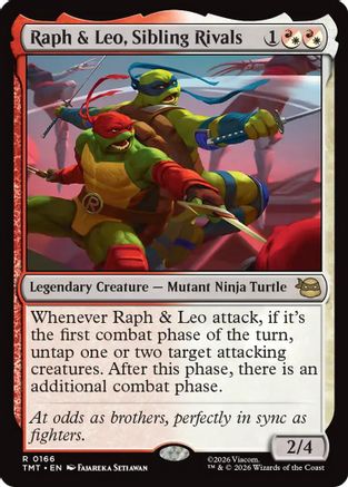 Raph & Leo, Sibling Rivals  (TMT-166) - [Teenage Mutant Ninja Turtles]