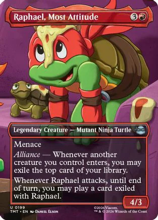 Raphael, Most Attitude (Borderless)  (TMT-199) - [Teenage Mutant Ninja Turtles]