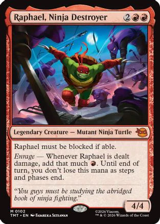 Raphael, Ninja Destroyer  (TMT-102) - [Teenage Mutant Ninja Turtles]