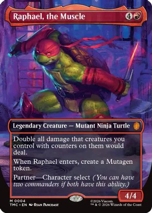 Raphael, the Muscle (Borderless)  (TMT-004) - [Teenage Mutant Ninja Turtles]