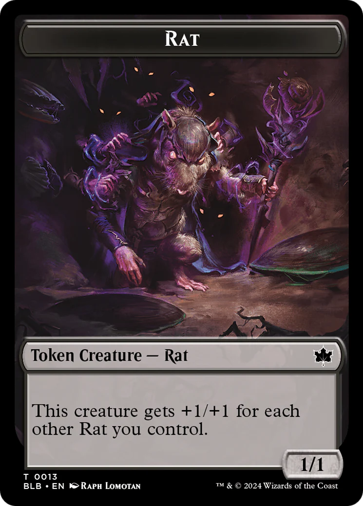 Rat  (BLB-013) - [Bloomburrow Tokens]