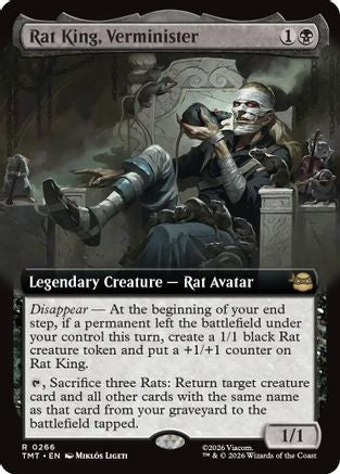Rat King, Verminister (Extended Art)  [Foil]  (TMT-266) - [Teenage Mutant Ninja Turtles]