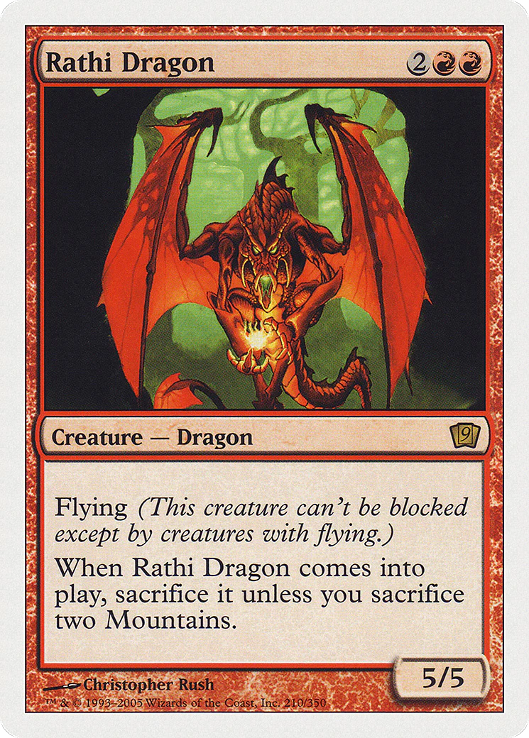 Rathi Dragon  [Foil]  (9ED-) - [Ninth Edition]