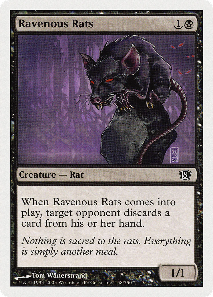 Ravenous Rats  (8ED-158) - [Eighth Edition]