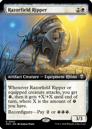 Razorfield Ripper (Extended Art) (Ripple Foil)  [Foil]  (M3C-042) - [Commander: Modern Horizons 3]