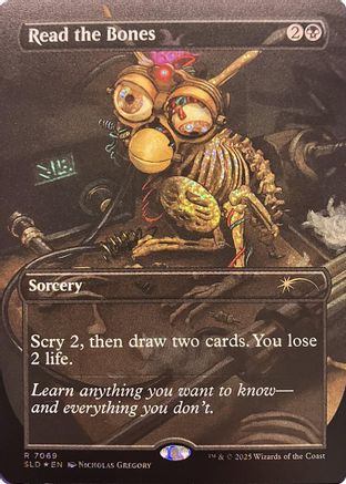 Read the Bones (Confetti Foil)  [Foil]  (SLD-7069) - [Secret Lair Drop Series]