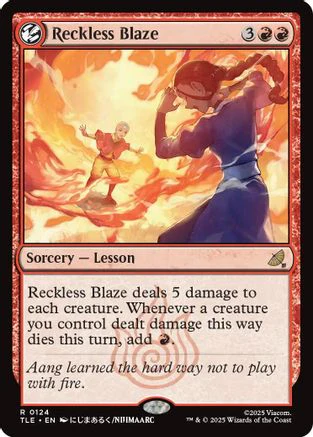 Reckless Blaze  [Foil]  (TLE-124) - [Avatar: The Last Airbender: Eternal-Legal]