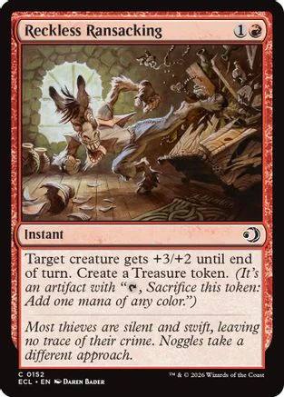 Reckless Ransacking  (ECL-152) - [Lorwyn Eclipsed]