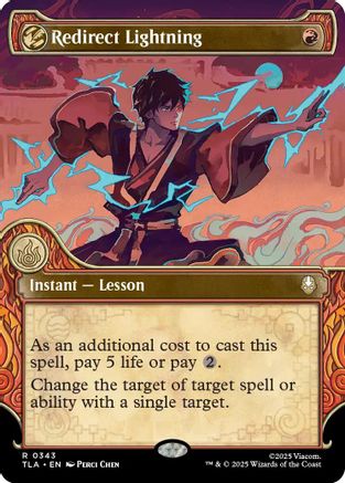 Redirect Lightning (Showcase)  [Foil]  (TLA-343) - [Avatar: The Last Airbender]