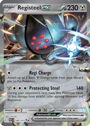 Registeel ex - (145) Holofoil [ME Ascended Heroes]