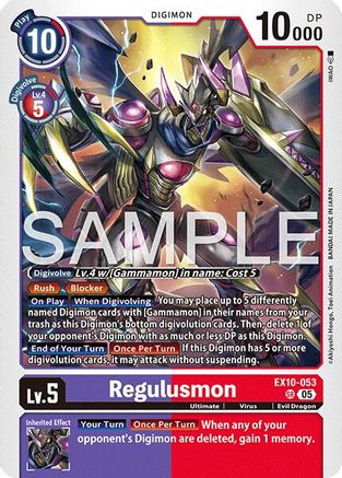 Regulusmon (EX10-053) - [Sinister Order] Foil