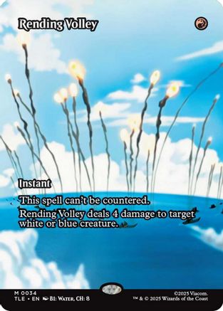 Rending Volley (Borderless)  (TLE-034) - [Avatar: The Last Airbender: Eternal-Legal]