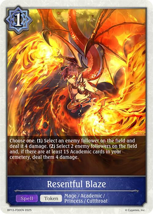 Resentful Blaze - P30 (Foil) - BP13: Dominion of Darkness (BP13)