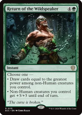 Return of the Wildspeaker  (ECC-115) - [Commander: Lorwyn Eclipsed]