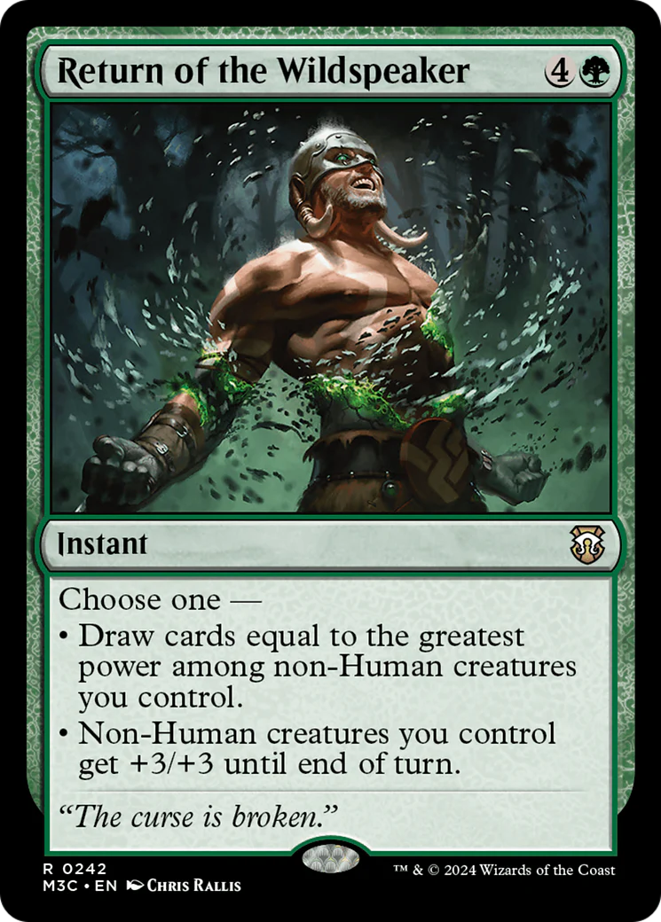 Return of the Wildspeaker  [Foil]  (M3C-242) - [Modern Horizons 3 Commander]