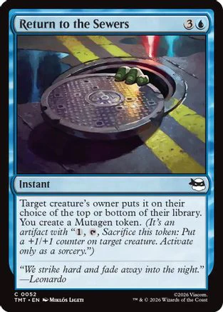 Return to the Sewers  [Foil]  (TMT-052) - [Teenage Mutant Ninja Turtles]