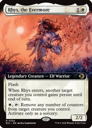 Rhys, the Evermore (Extended Art)  (ECL-354) - [Lorwyn Eclipsed]