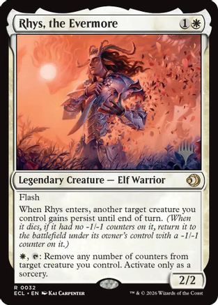 Rhys, the Evermore  [Foil]  (PPECL-032) - [Promo Pack: Lorwyn Eclipsed]