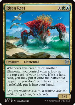 Risen Reef  (ECC-132) - [Commander: Lorwyn Eclipsed]