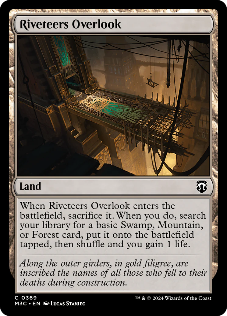 Riveteers Overlook  [Foil]  (M3C-369) - [Modern Horizons 3 Commander]